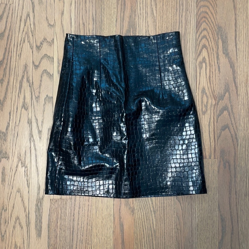 Zara snake skin skirt